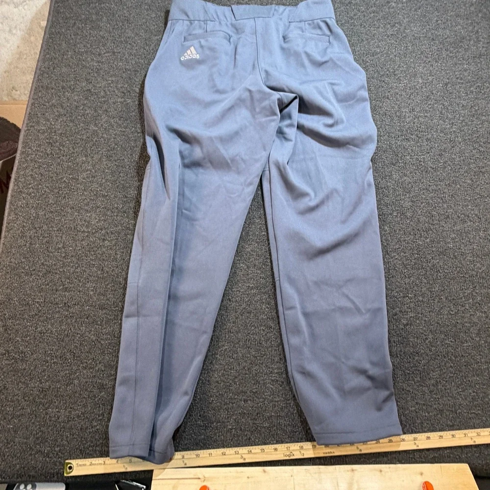 Adidas Baseball Pants Mens XL Open Bottom Grey Reinforced Knee NEW